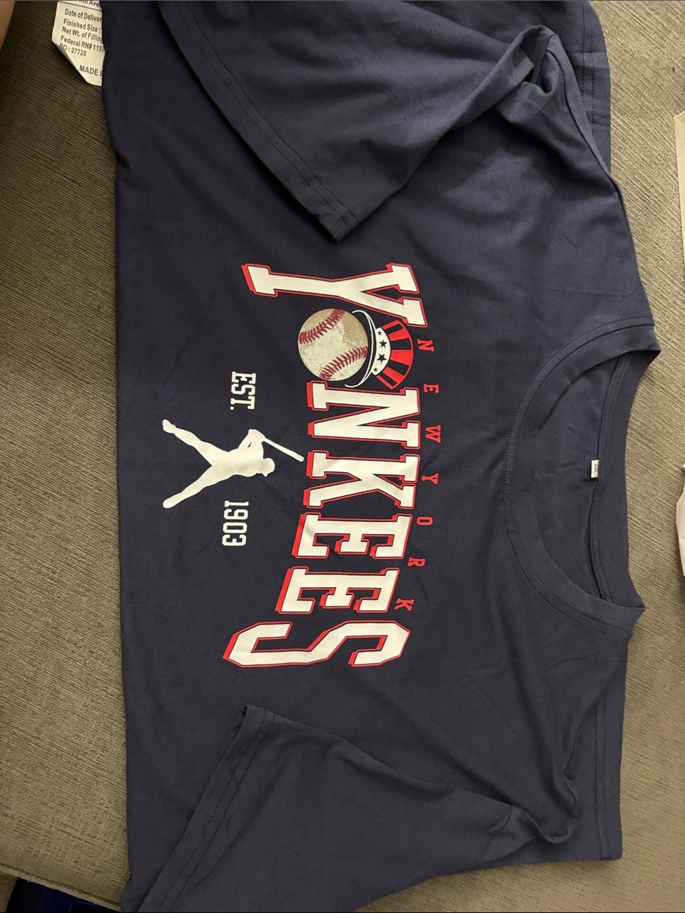 New York Yankees Navy Short-Sleeve Graphic Tee